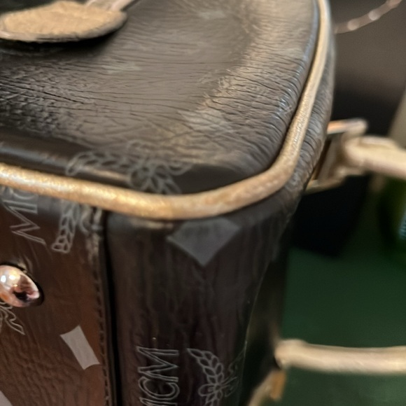 MCM Princess Lion Visetos Boston Duffle Bag - Picture 14 of 16